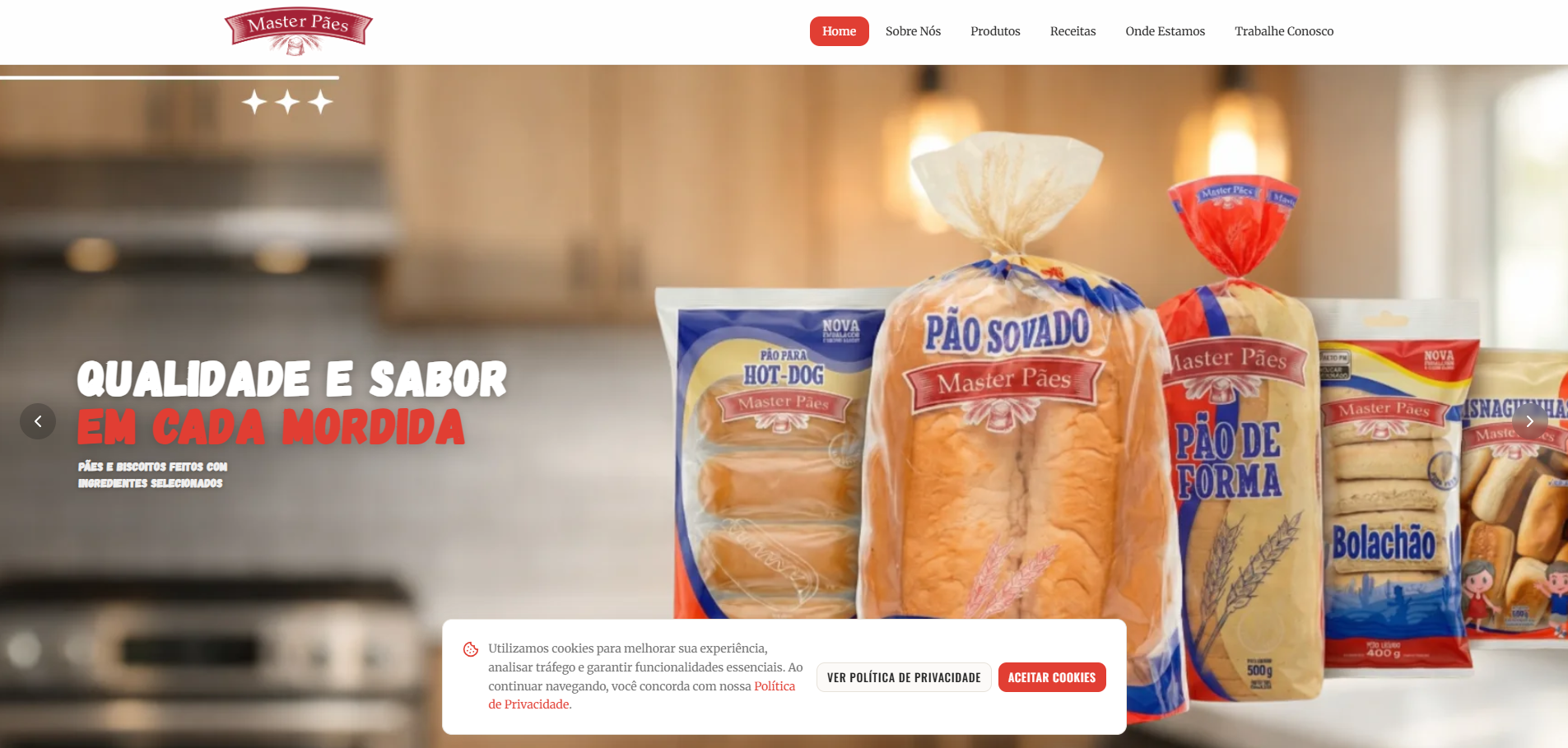 Site Master Pães